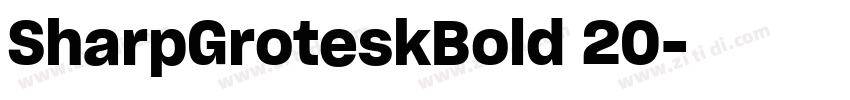 SharpGroteskBold 20字体转换